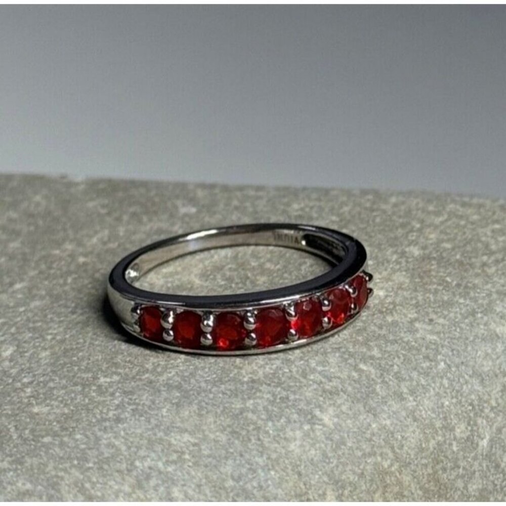 925 STERLING SILVER SPINEL RING SIZE 7.5 - Picture 8 of 8